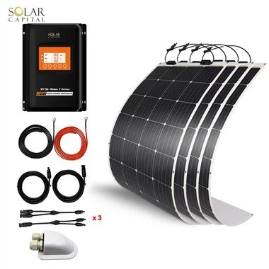 600W 12V flexibele zonnepaneelkit